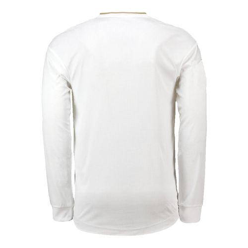 Real Madrid Home 2019-20 White Long Sleeve Soccer Jersey Shirt - Click Image to Close